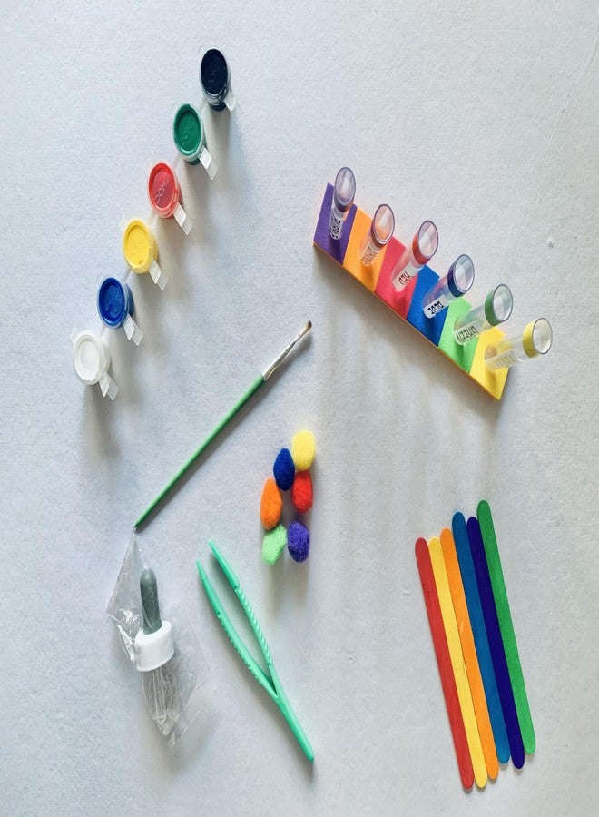 Boredom Busters Kids Educational Test Tube Experiment Set, Rainbow Colors, DIY Science Activity Kit, Ages 1.5+, Boredom Busters Busy Bags - Image 3
